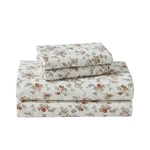 Laura Ashley - Twin Sheet Set, Cotton Flannel Bedding, Brushed For Extra Soft.... Fixed Price $64.59.