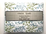 Lush #106004 Blue Floral - 4PC Full Sheet Set 100% Polyester Microfiber. Fixed Price $38.00.