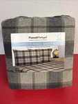 Flannel Of Portugal Sheets, Queen 4 Piece Set Dark Plaid New With Tags. Fixed Price $49.95.