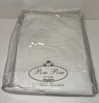 Pom Home By Hilde Leiaghat Fitted Sheet California King White Linen. Fixed Price $99.00.