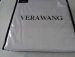 Vera Wang Twill Lines King Sheet Set 100% Cotton - W/white Embroider. Fixed Price $69.99.