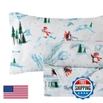 Elegant Comfort Luxuriously Soft 4-PIECE Holiday Velvet Plush Flannel Sheet Set. Fixed Price $61.45.