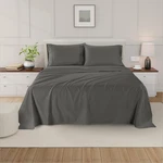 Bishop Cotton 800TC Egyptian Full Sheet Set - Dark Grey, 4 Pieces. Fixed Price $74.99.