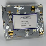 Ashley Cooper Cool Cats Hipster Kitty Full Sheet Set Gray Micro Fiber New. Fixed Price $39.99.