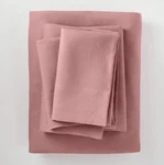 New Casaluna Full 100% Washed Hemp Solid 4 Pcs Sheet Set Rose Ecofriendly Soft. Fixed Price $67.97.