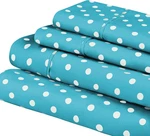 Polka Dot Sheet Set, Cotton Blend Bedding Sets, Soft And Wrinkle Resistant. Fixed Price $77.99.