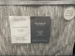 Dormisette Luxury German Flannel 4 Pc Sheet - 100% Cotton Grey King. Fixed Price $129.95.