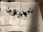 Sferra Italy Nwt 1PC Boudoir Sham 12 X16 Rosina 406TC Percale Embroidery One. Fixed Price $85.00.