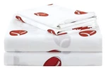 Chezmoi Collection 4-PIECE Kids/teens Sports Sheet Set Soft Polyester White.... Fixed Price $39.50.