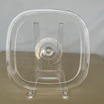 Square Pyrex Glass Lid Clear Pristine No Ribs 9" Inner Rim. Fixed Price $24.99.