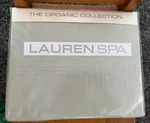 Lauren Spa Organic Collection Ralph Twin Flat Sheets Sea Mist Brand New!. Fixed Price $39.95.