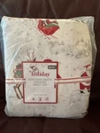 New Pottery Barn Kids Heritage Santa Organic Cotton Queen Sheet Set Christmas. Fixed Price $152.99.