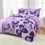 Artall Bag Full/queen Size 7 Pieces, Purple Big Butterfly Bedding Co.... Fixed Price $87.04.