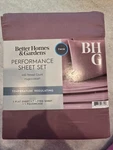 Better Homes&gardens 400THREAD Count Hygrocotton Bed Sheet Set Twin Deep Redwood. Fixed Price $49.99.