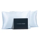 Silk Pillowcase 25MM 100% Mulberry King Set Of Two Misty Blue Fishers Finery. Fixed Price $209.99.