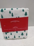 Wondershop Christmas Tree Flannel 100% Cotton Queen Sheet Set. Fixed Price $24.95.