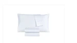 Sunham 800-THREAD Count Triblend 4-PC. Sheet Set, King White. Fixed Price $99.99.