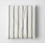 The Company Store Narrow Stripe Navy 100% Cotton Percale Fitted Sheet, Twin. Fixed Price $35.00.