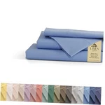 100% Cotton Percale Size, Deep Pocket, Queen Baby Blue Solid Set. Fixed Price $67.07.