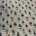 Vintage Ralph Lauren Polo Striped Teddy Bear Comforter & Fitted Twin Sheet Set. Fixed Price $124.99.