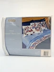 Jubilee Sheet Set Christmas Full Size 100% Cotton Flannel Snowman Blue New. Fixed Price $45.99.