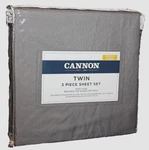 Cannon Microfiber Brushed 3-PIECE Twin Sheet Set Gray. Fixed Price $10.49.