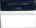 Ralph Lauren Dover Penthouse Gray Stripe King Flat Sheet White/silver Cotton. Fixed Price $105.99.