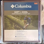 Columbia Queen Sheet Set Port Rayon Bamboo Soft Performance Anti-odor Fits 18". Fixed Price $50.00.