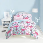 Dream Factory Flamingo Twin 5 Piece Comforter Set, Polyester, Microfiber, Pink. Fixed Price $43.54.