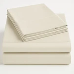 Exotic Linen Size Sheets Set 4 Piece QUEEN-10", Ivory Solid. Fixed Price $87.99.