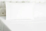 Sferra Leonardo White King Sheet Set 4 Pc Solid 100% Cotton Percale Italy New. Fixed Price $329.99.