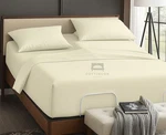 Cottingon Top Sheets Set For Adjustable 34 Split-king, Ivory Solid. Fixed Price $110.12.
