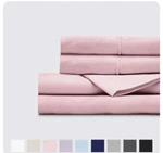 Everspread Bed (4 Pc Set), King Size, Light Pink, Microfiber. Fixed Price $29.20.