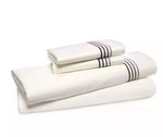 $1100 Frette Cruise Line Cotton Sateen King 4P Sheet Set Plum Embroidery Italy. Fixed Price $799.00.