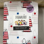New Berkshire Peanuts Sheet Set Queen, Snoopy Doghouse Stars Stripes July 4TH. Fixed Price $44.95.