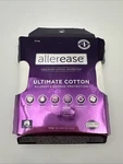 Allerease Ultimate Cotton Zippered Pillow Protector White King Size 20"X36". Fixed Price $22.75.