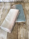 Vintage Dan River King Size Pillowcases Lot (2) Beige Blue Light Flowers. Fixed Price $19.99.