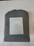 New Casaluna Dark Grey 100% Linen Full Sheet Set 4PC. Fixed Price $125.00.
