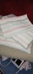 Westpoint Stevens King Size Sheet Set W/1 Pillow Case Excellent Cond White W/str. Fixed Price $25.00.