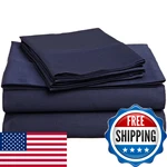 Superior Combed Cotton 300 Thread Count Deep-fitting Pocket Soft Smooth 4-PIECE. Fixed Price $107.37.