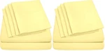 Sweet Home 6 Piece Bed Sheet Set Twin Pale Yellow Deep Pocket - Pack Of 2. Fixed Price $69.97.