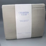 Charter Club 550 Thread Count Cotton Sheet Set- Parchment-queen- New. Fixed Price $65.00.