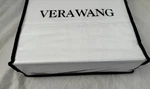 4 Pc Vera Wang White Twill Lines Cal. King Sheet Set Nip. Fixed Price $126.65.