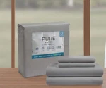 Pure Earth Tencel Blend 4-PIECE King Sheet Set 300 Tc Gray Brand New. Fixed Price $33.00.