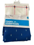 Room Essentials Body Pillow Covers - Multicolor White/blue 20 X 50 In Pk. Fixed Price $8.45.