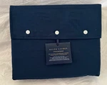Ralph Lauren Organic Cotton Lovan Jacquard Navy King Fitted Sheet $250 Nip. Fixed Price $140.25.