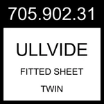 Ikea Ullvide Fitted Sheet Gray-beige Twin 705.902.31. Fixed Price $45.99.