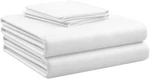 Twin Sets - 100% Natural Cotton 4PC Xl, White Solid. Fixed Price $53.68.