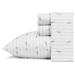 King Printed Pattern Percale Cotton Sheet Set Gray Kayak - Eddie Bauer. Fixed Price $31.99.