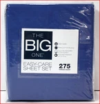 Big One Sheet Set - Pima Cotton 275 Tc 17" Deep Pocket Blue Full New. Fixed Price $59.95.